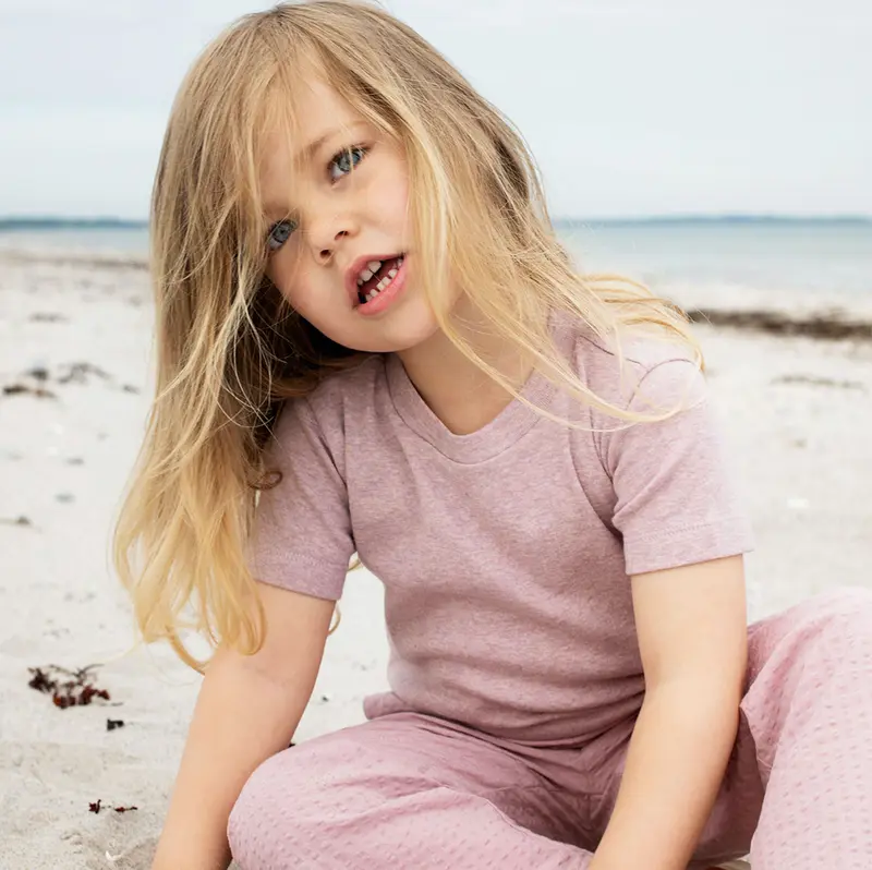 Organic Cotton Short Sleeve Tee - Lilac - 2-11y