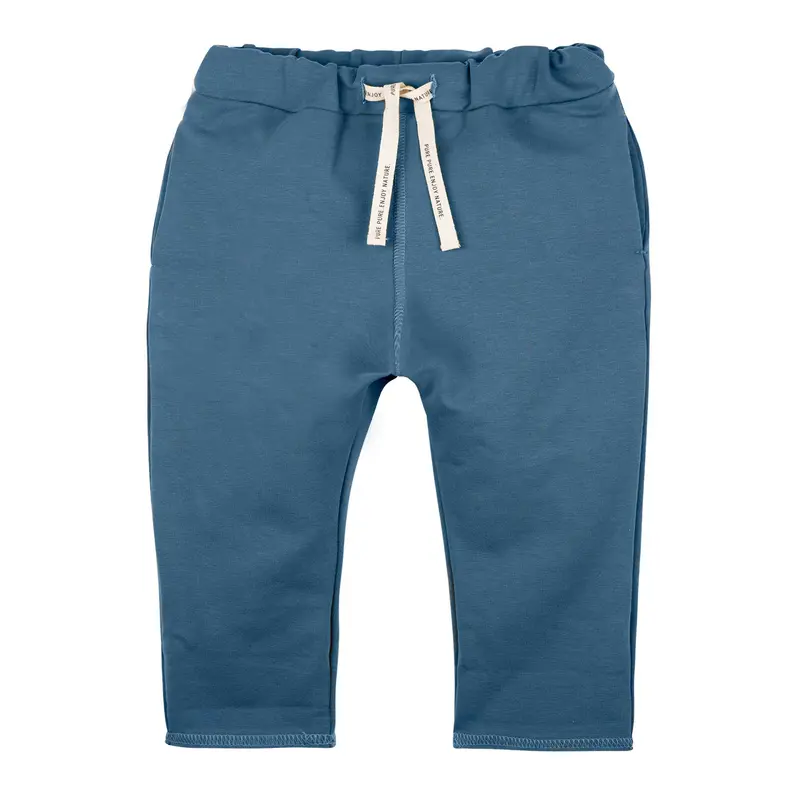 Organic Cotton Sweatpants - Stormy Blue - 18m - 8y