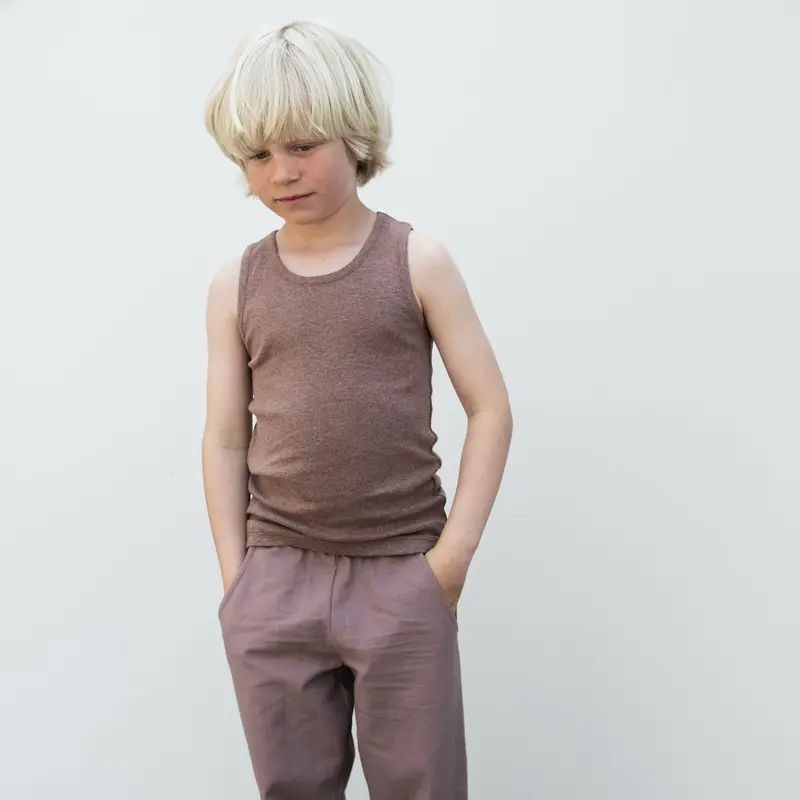 Organic Cotton Tank Top - Acorn - 2-11y
