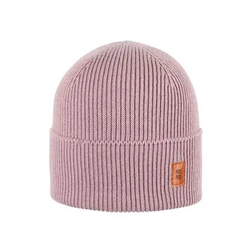 Organic Wool, Cotton and Silk Beanie - Mauve - 3-10y
