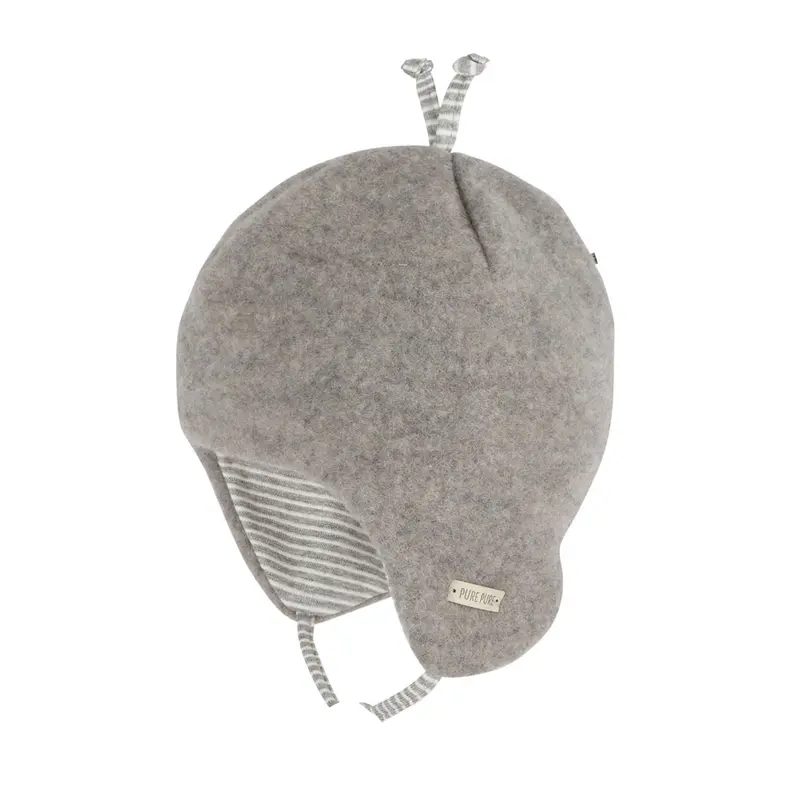 Organic Wool Fleece Hat - Moonrock - 1m-4y