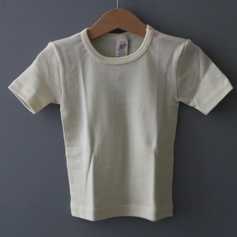 Organic Wool & Silk Vest - Natural - 1-15y
