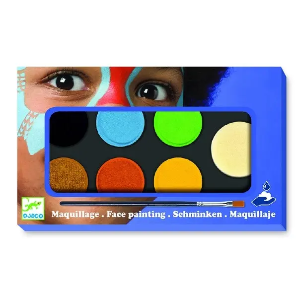 Palette maquillage et accessoires 6 couleurs Nature