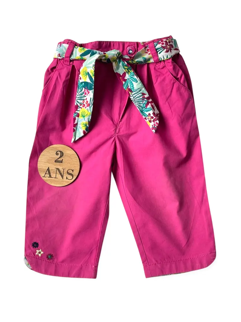 Pantalon en toile fuschia, Sergent Major