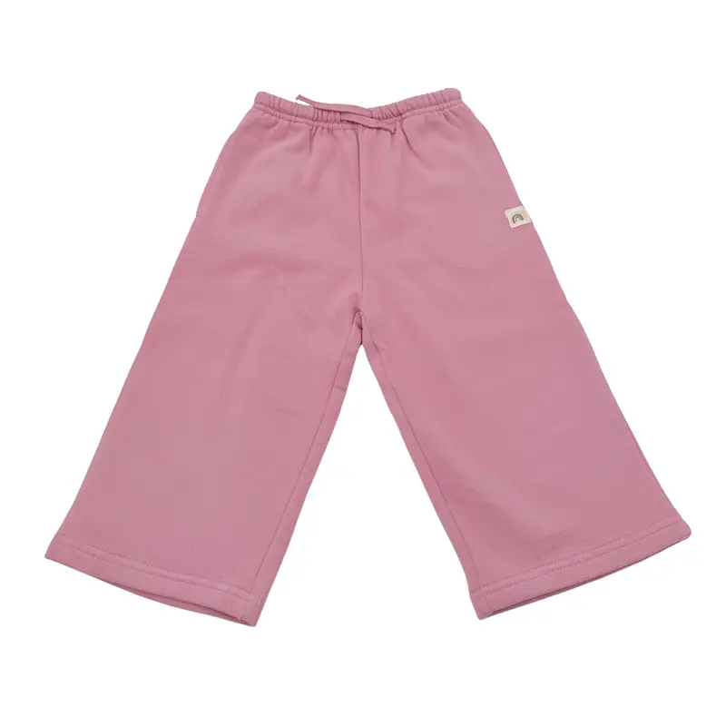 Pantalon enfant rose à jambes larges - 12-18 mois