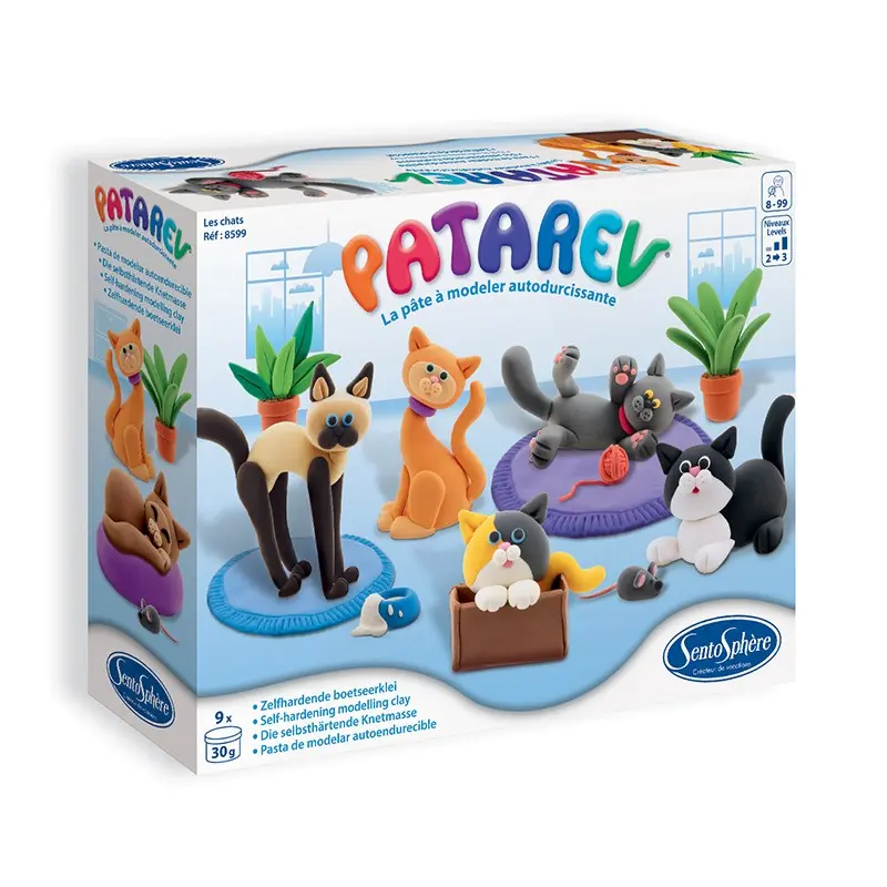 Patarev Coffret Chats - Pâte à modeler