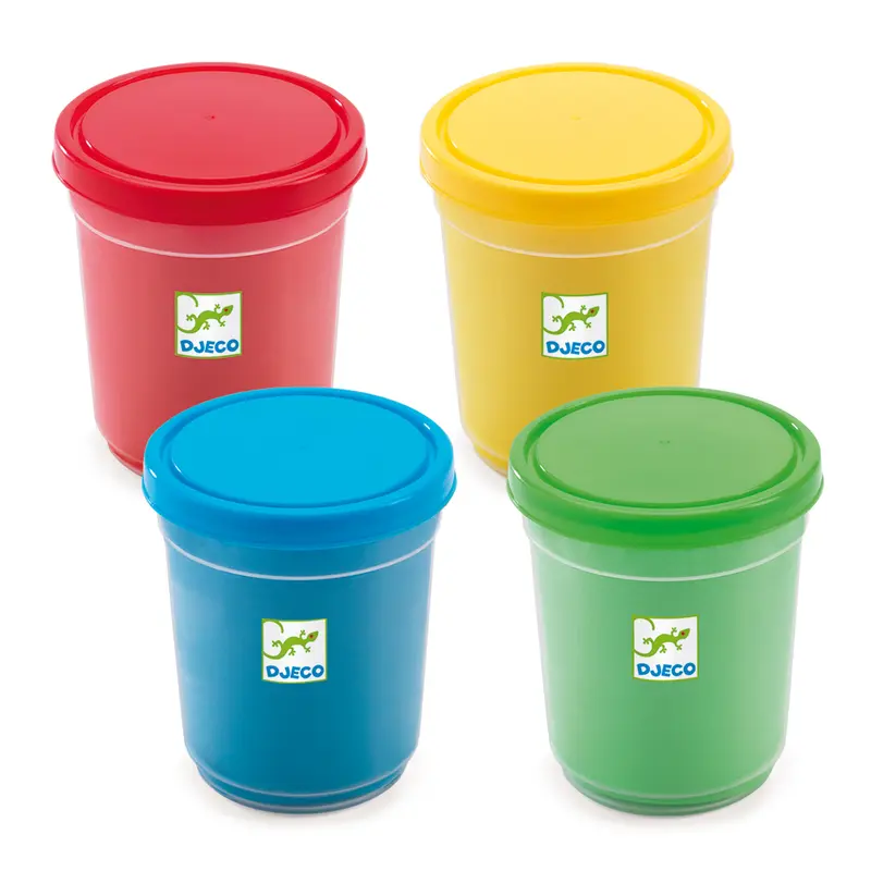 Pâte à modeler 4 x 140 g - jaune vert rouge bleu