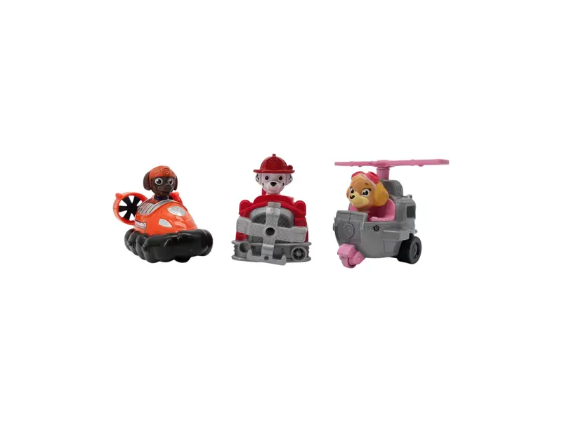 Pat'Patrouille - Figurines Marcus, Stella et Zuma et véhicules