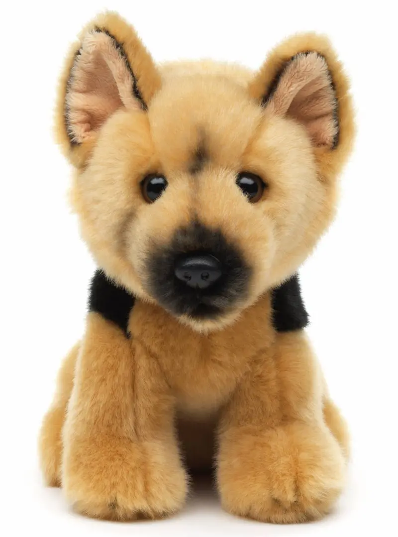Peluche Berger Allemand, Assis - 19 cm (Hauteur)