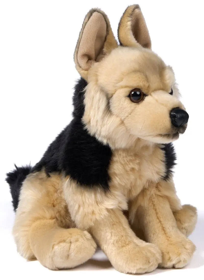Peluche Berger Allemand, Assis - 27 cm (Hauteur)