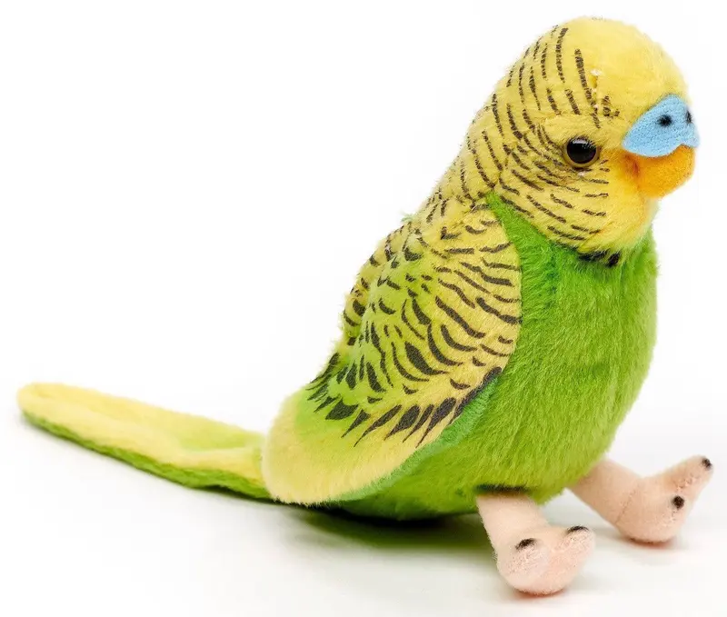 Peluche Budgie Verte sans Voix