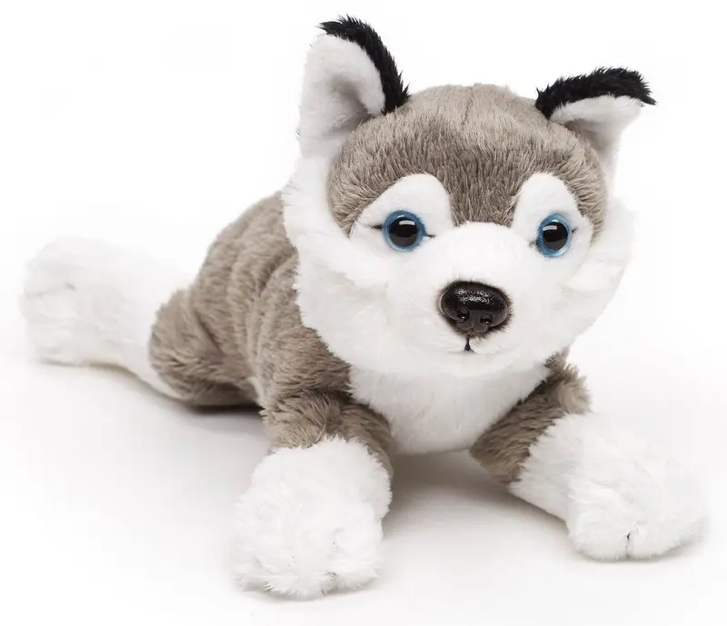 Peluche Husky Plushie (sans Laisse) - 22 cm (Longueur)