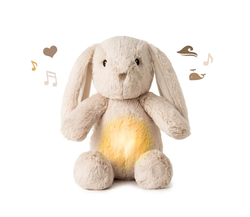 Peluche lapin musicale veilleuse pour bébé