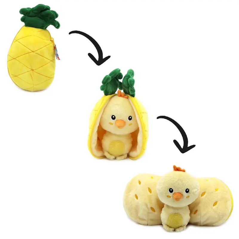 Peluche Nugget le poussin/ananas - Flipetz