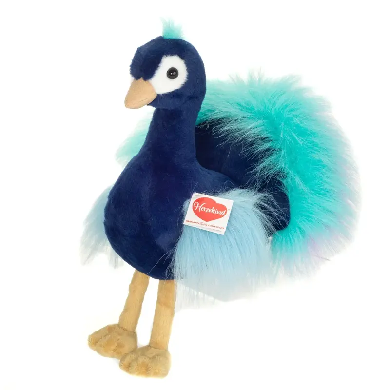 Peluche Paon Zoé – 27 cm