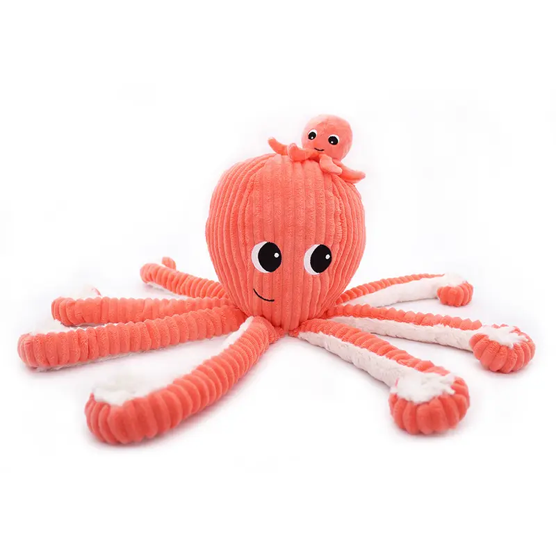 Peluche pieuvre Filou maman et son bébé corail - Les Ptipotos