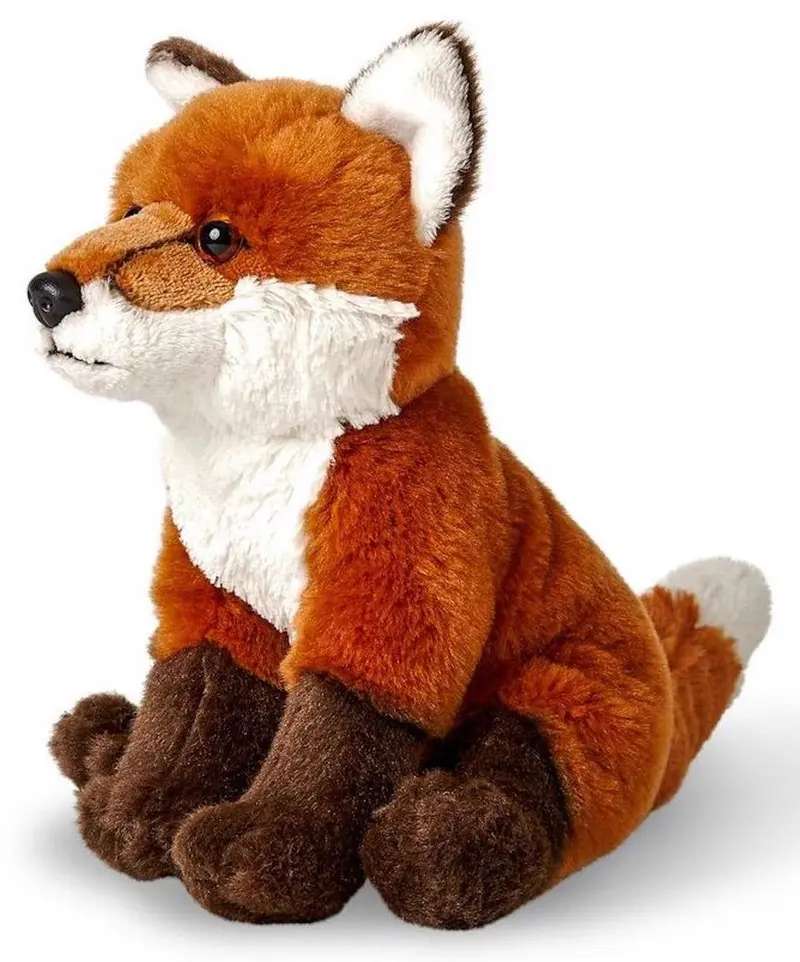 Peluche Renard Roux Assis