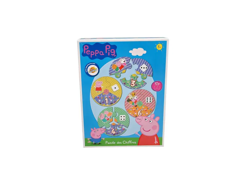 Peppa Pig - Puzzles des chiffres- Édition 2021
