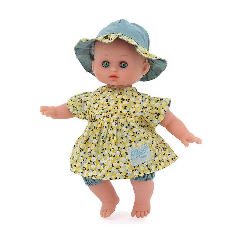Petit câlin Elie avec 3 habillages en valisette ronde