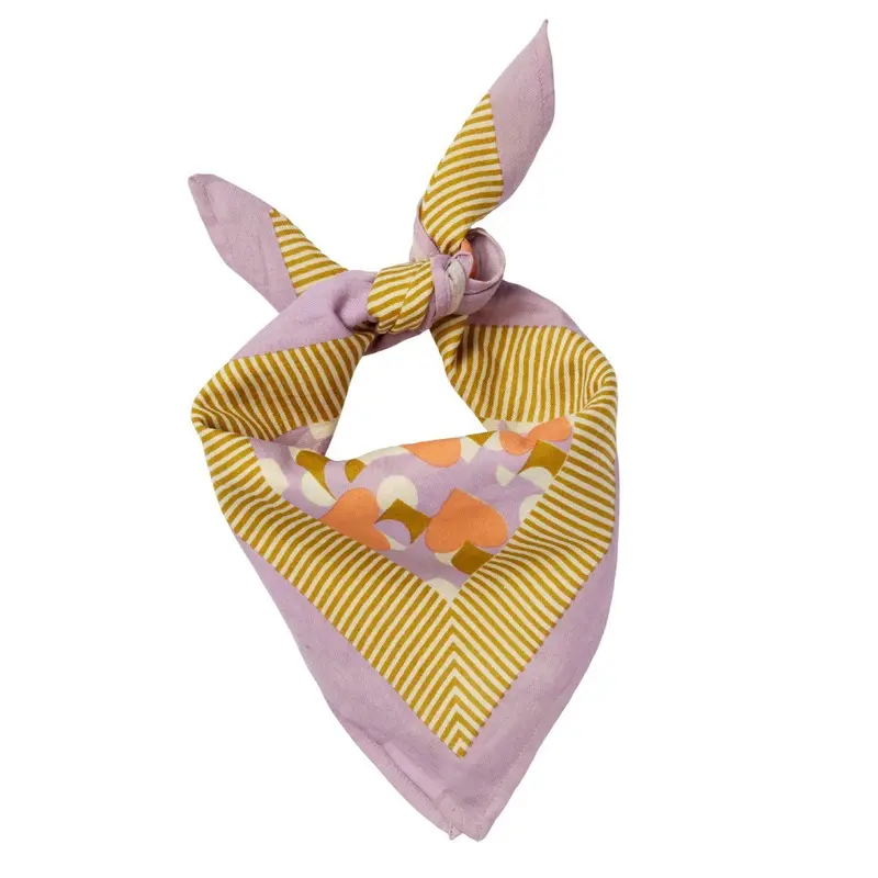 Petit Foulard Love Mon Cœur Mauve - Bonheur du Jour