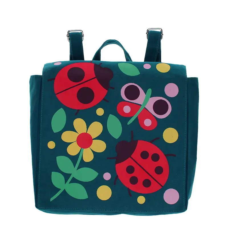 Petit sac à dos en toile pour enfant - Coccinelle