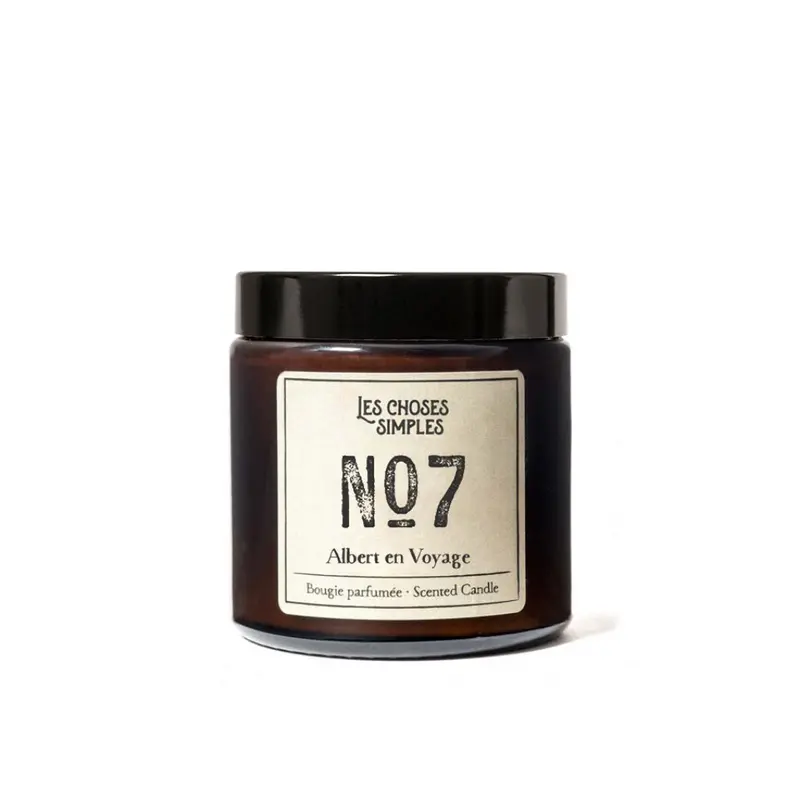 Petite Bougie N°7 "Albert en Voyage" - Les Choses Simples