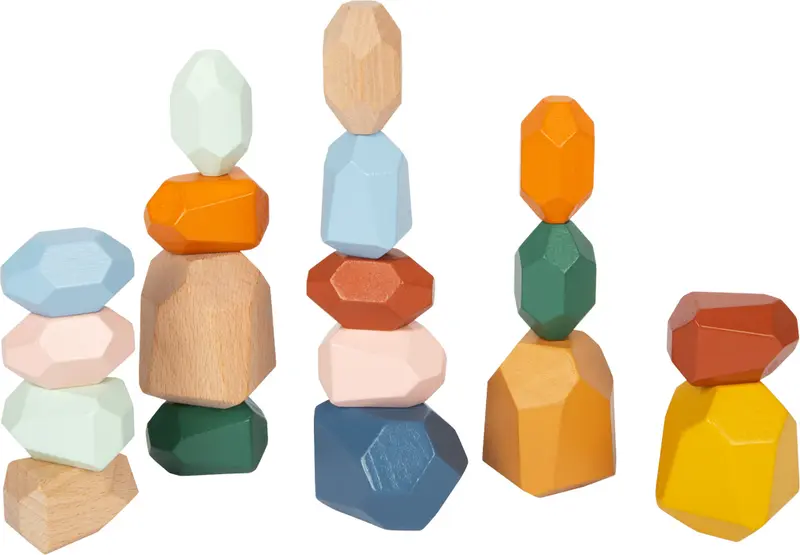 Pierres d'équilibre en bois "Safari"