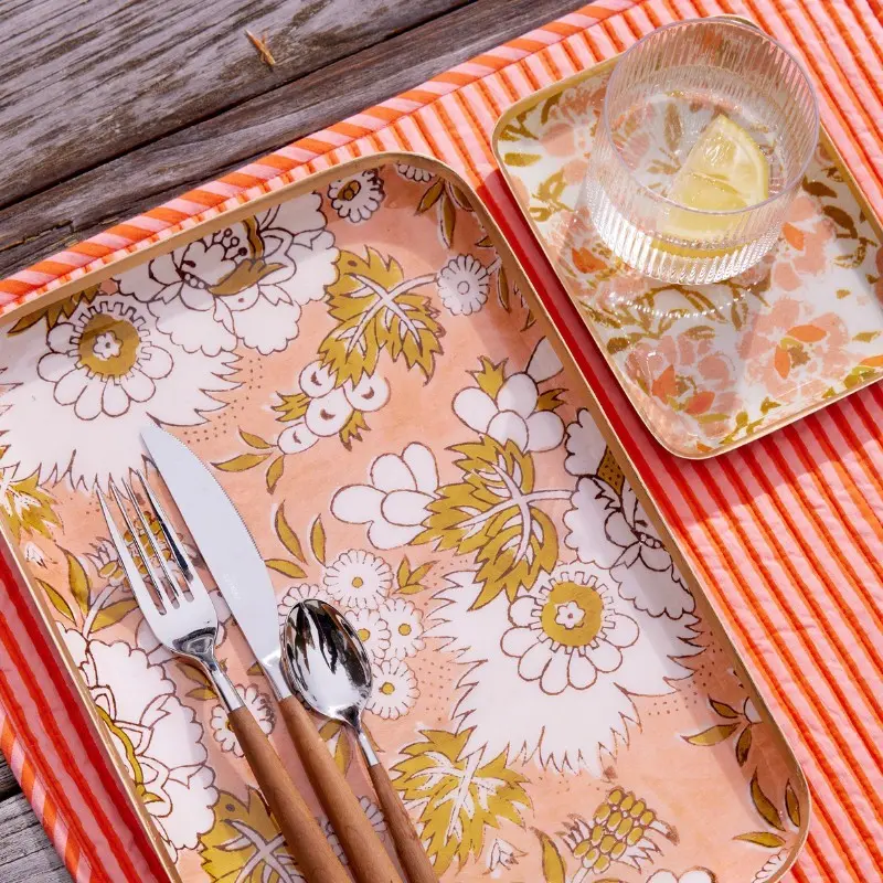 Plateau Aperol Vishnu Terracotta - Bonheur du Jour