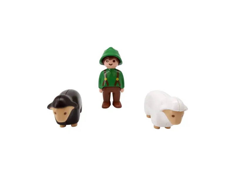 Playmobil 1.2.3 - Berger et moutons - Set 6721