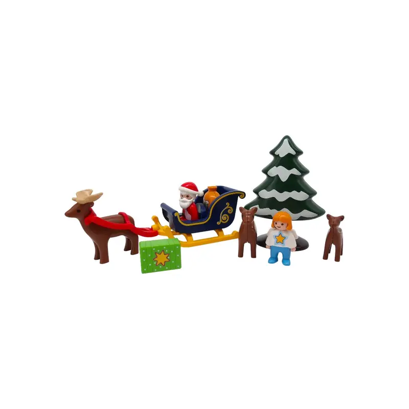 Playmobil 1.2.3. - Père Noël avec angelot et traîneau - Set 6787