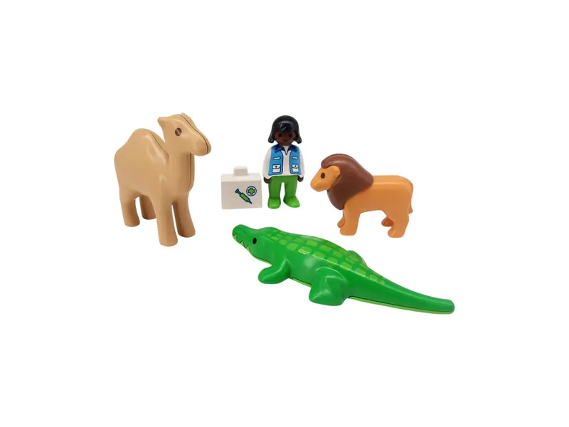 Playmobil 1. 2. 3 - Vétérinaire et animaux sauvages - 6744