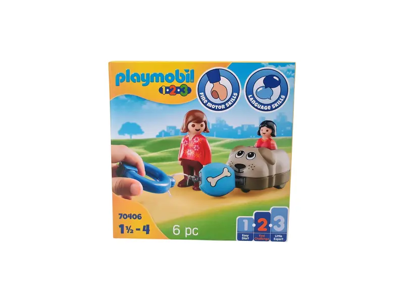 Playmovil 1.2.3 Set - Wagon chien - Set 70406