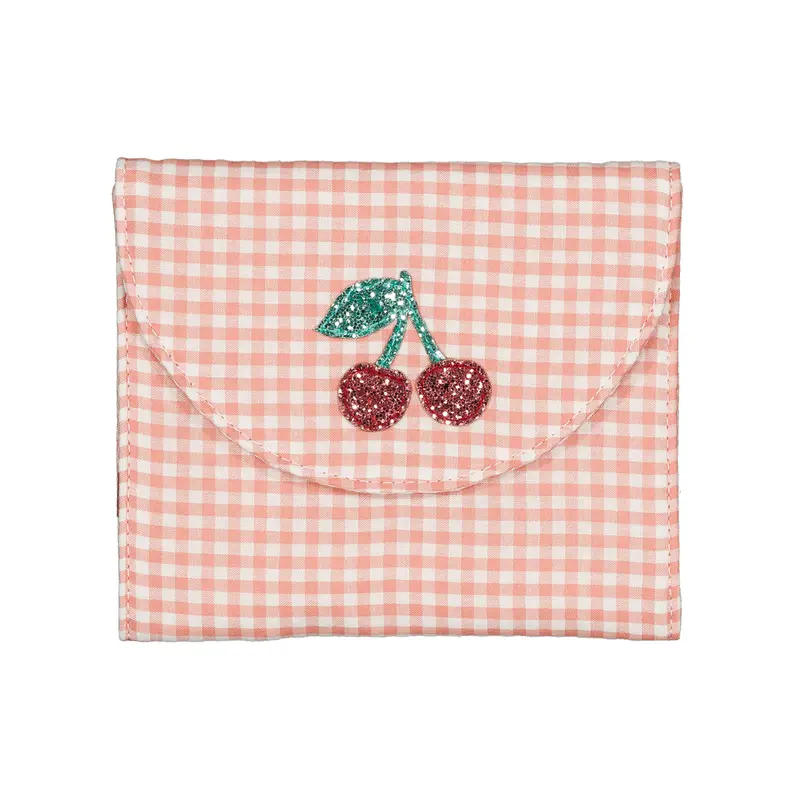 Pochette Porte-Barrettes Cerise - Luciole et Petit Pois