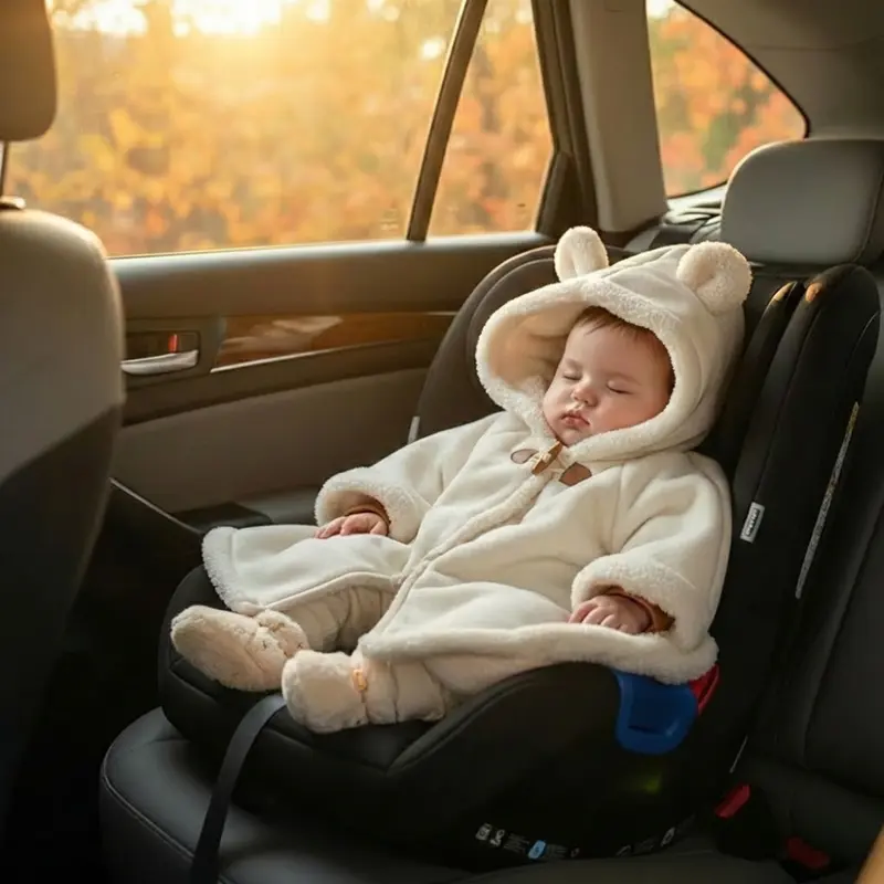 Poncho Bébé Polaire à Capuche Oreilles d'Ours – Cape 0-36 mois