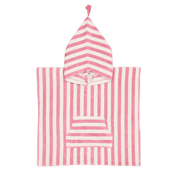 Poncho Suzon Rayures Strawberry - Rose In April