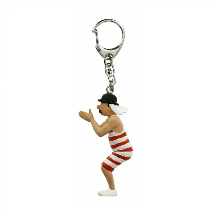 Porte-clé Tintin - Dupont baigneur