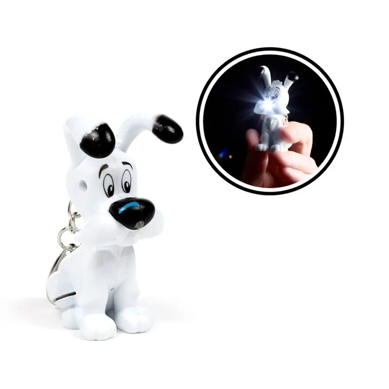 Porte-clés Astérix - Idéfix LED piles incluses