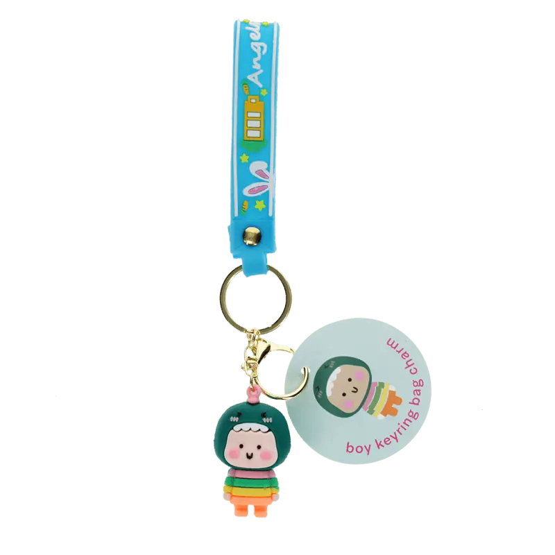 Porte-clés bijou de sac fantaisie avec breloque