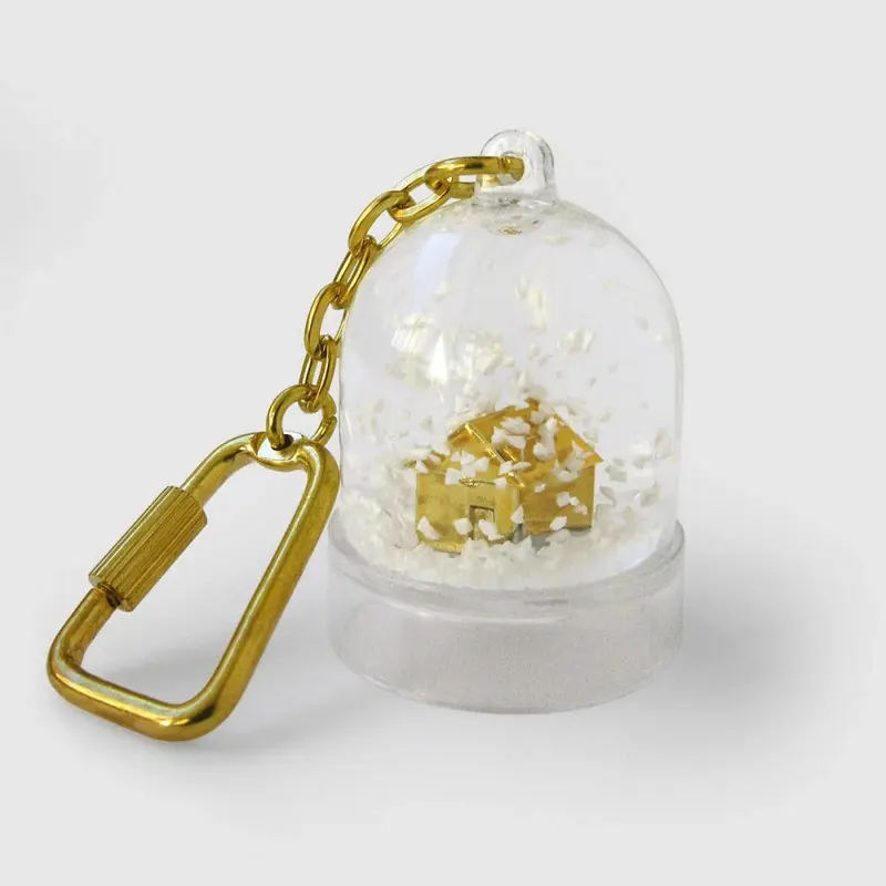 Porte-clés mini boule à neige Maison - Sweet Home