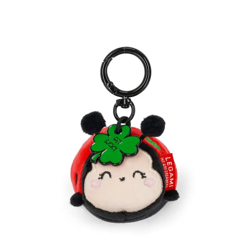 Porte-clés peluche Coccinelle