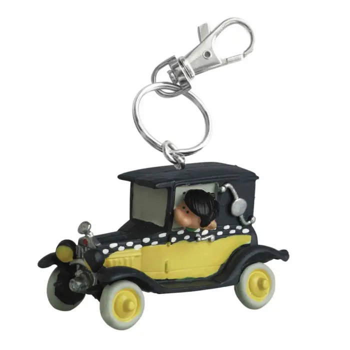 Porte-clés PVC Gaston Lagaffe dans sa Voiture