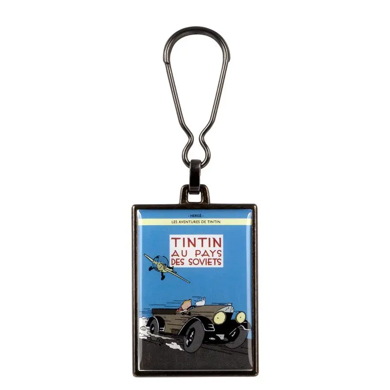 Porte-clés Tintin métal - Au pays des Soviets colorisé