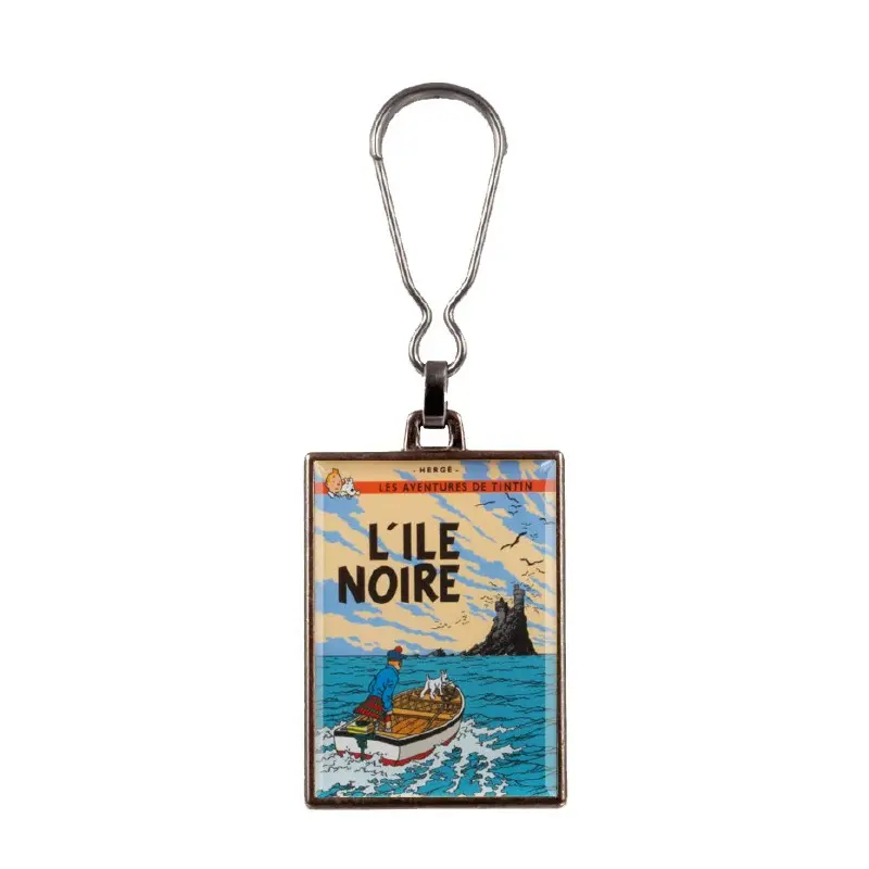 Porte-clés Tintin métal - L’Île Noire