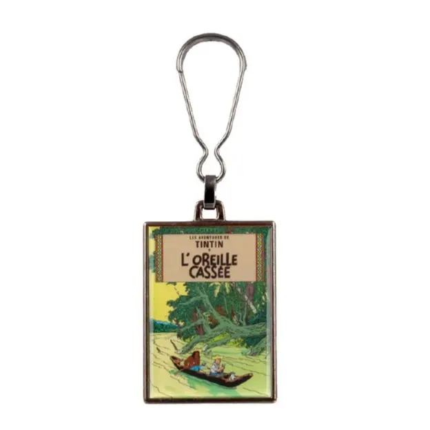 Porte-clés Tintin métal - L'Oreille cassée en métal
