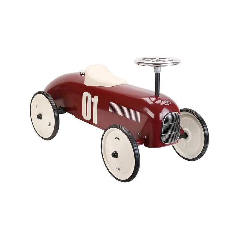 Porteur en métal vintage rouge