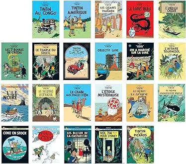 Poster couverture d'album Tintin