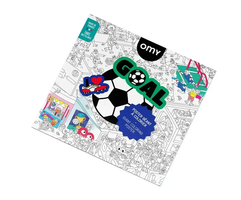 Poster géant à colorier Foot - Goal