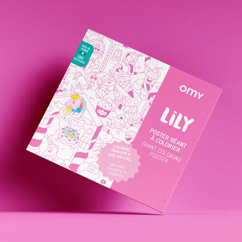 Poster Géant à Colorier Lily - Omy