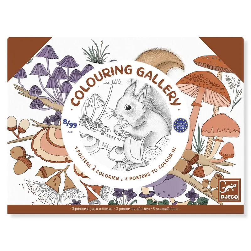 Posters à colorier Naturaliste - 3 grands formats