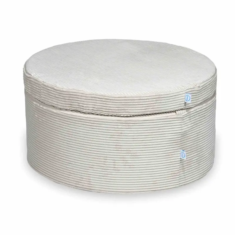 Pouf de jeu modulable 4 pièces en Corduroy Tobias – Beige